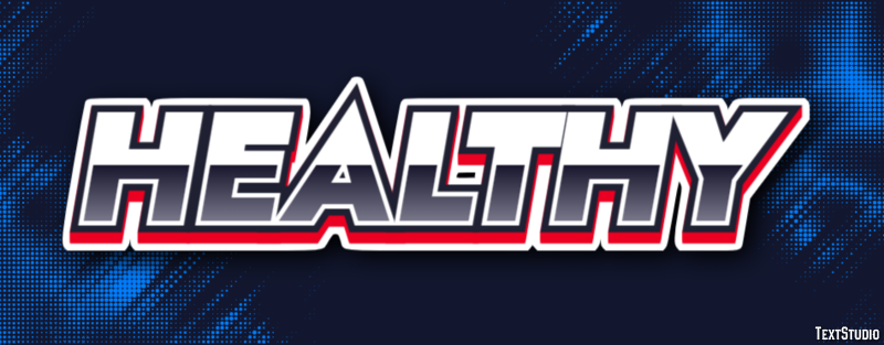 Healthy Effetto testo