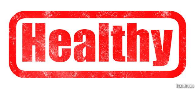 Healthy Effetto testo