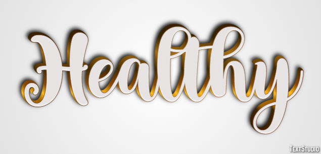 Healthy Effetto testo