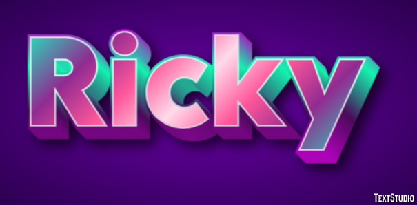 Ricky Text Effect