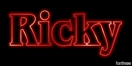 Ricky Text effect