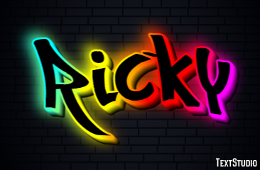 Ricky Text effect