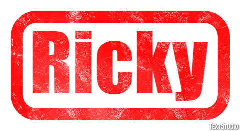 Ricky Text effect