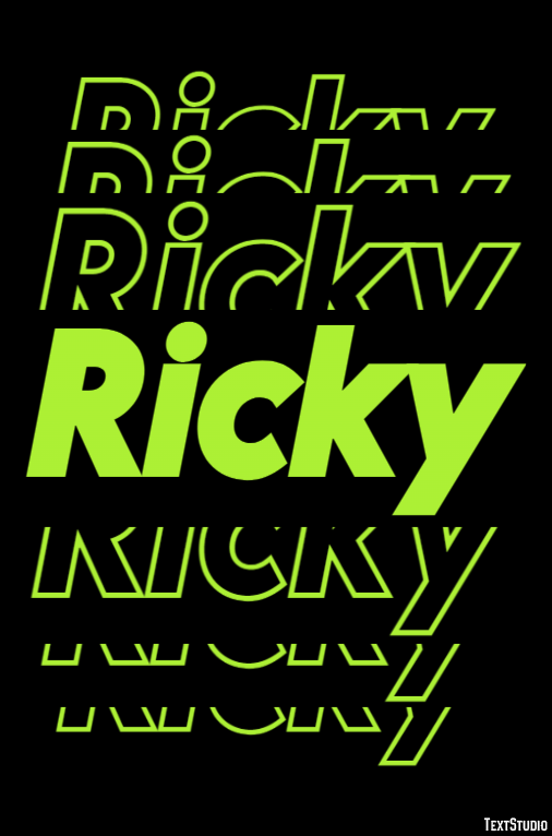 Ricky Text effect