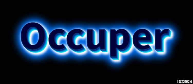 Occuper Tekst Effect