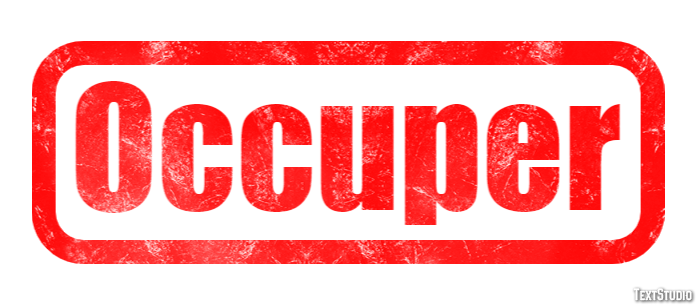 Occuper Efecto de Texto
