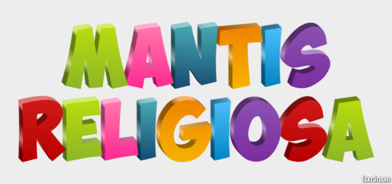 Mantis religiosa Effetto testo