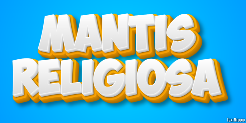 Mantis religiosa Эффект текста