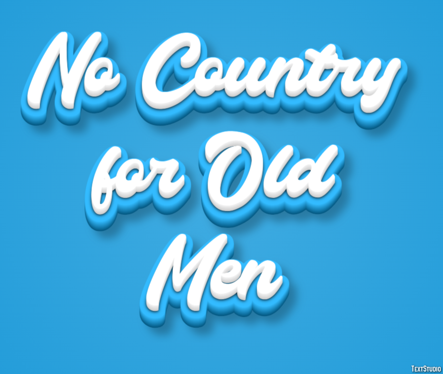 No Country for Old Men Text Effect