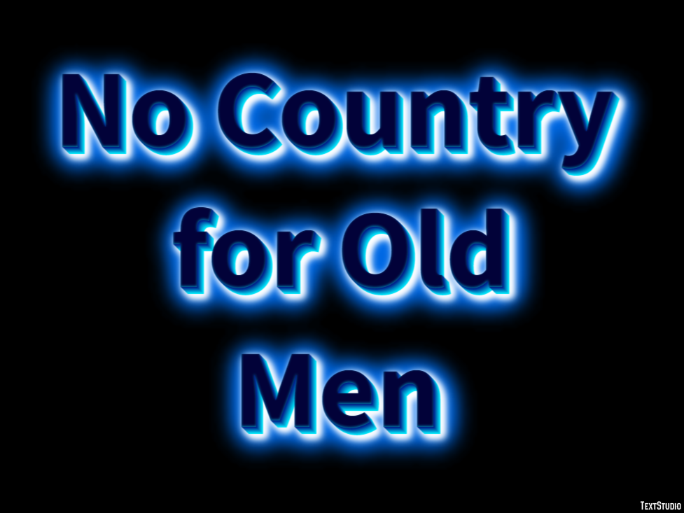 No Country for Old Men Text Effect