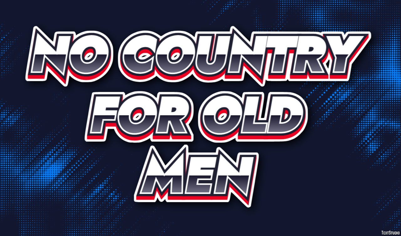 No Country for Old Men Text Effect