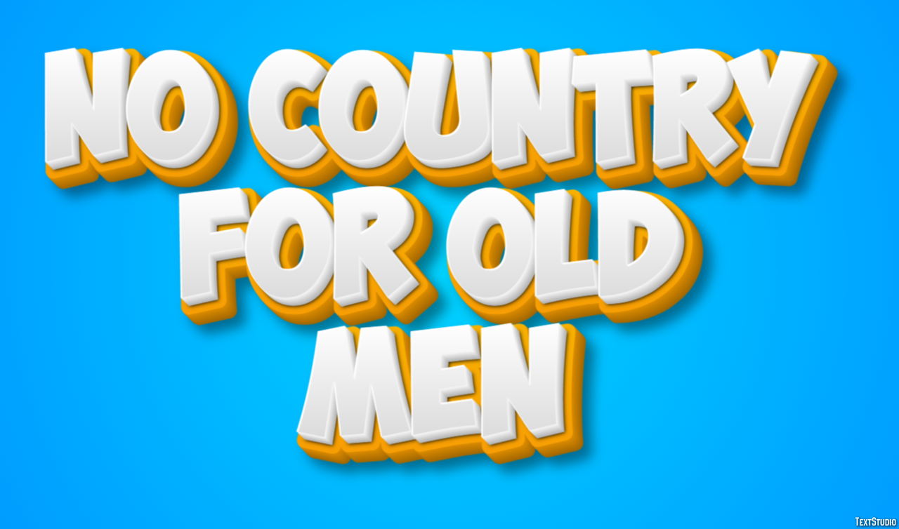 No Country for Old Men Text Effect