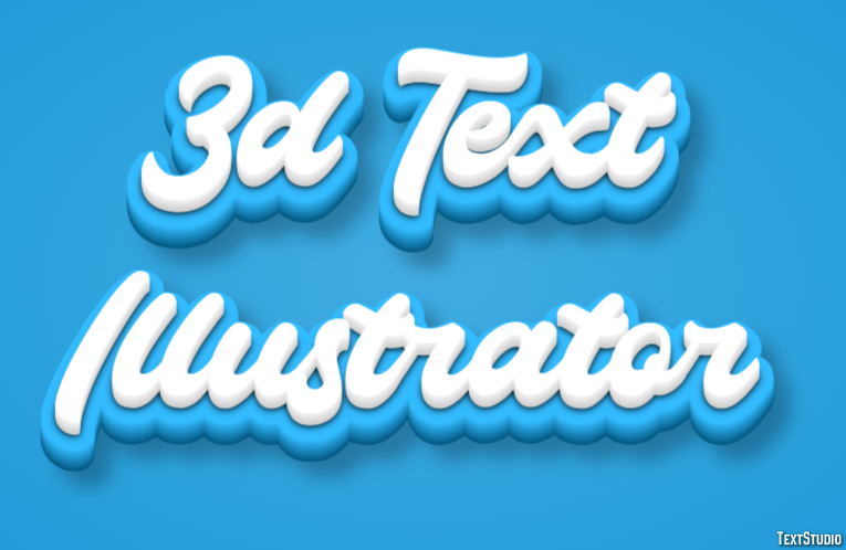 3d Text Illustrator Efecto de Texto