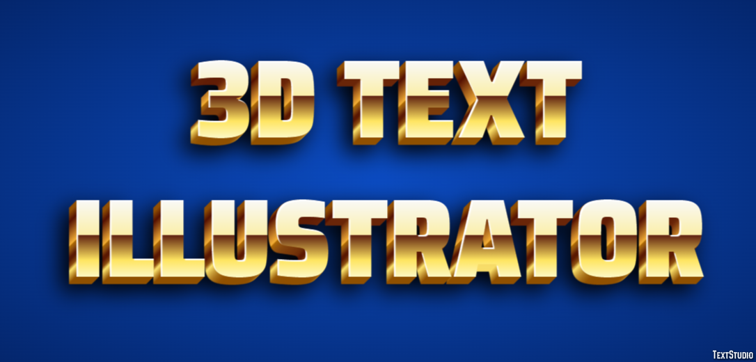 3d Text Illustrator Text Effect