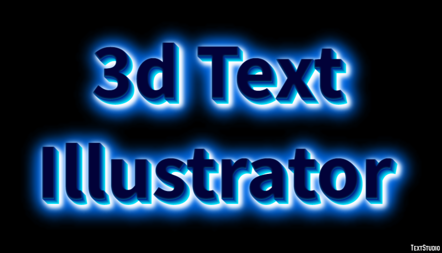 3d Text Illustrator Efecto de Texto
