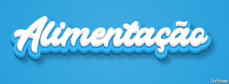 Alimentação Text effect