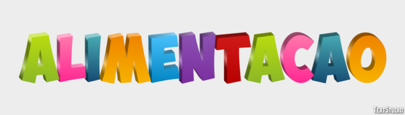 Alimentação Efeito de texto