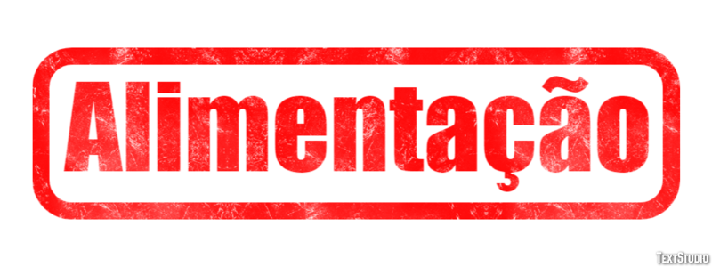 Alimentação Efeito de texto