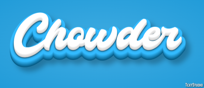 Chowder Efecto de Texto