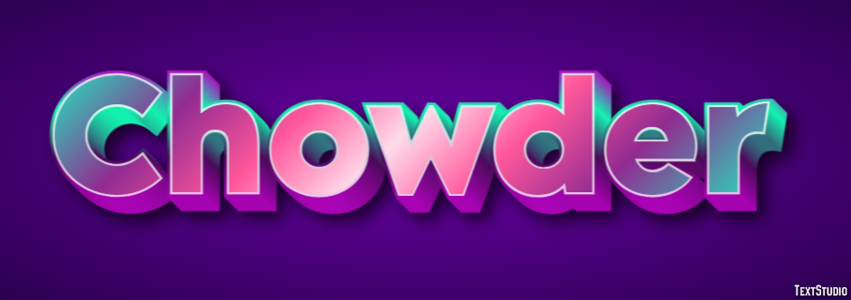 Chowder Effetto testo