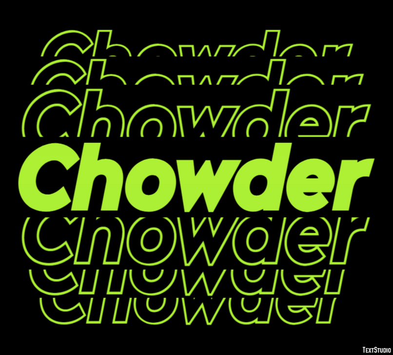 Chowder Text Effect