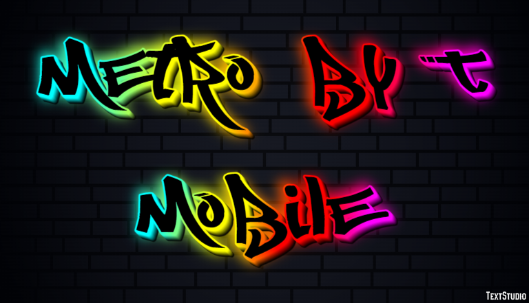 Metro By T Mobile Text Effect