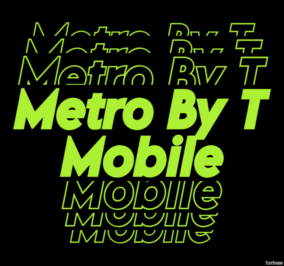 Metro By T Mobile Effetto testo