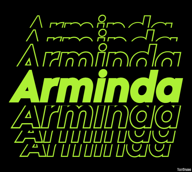 Arminda Tekst Effect