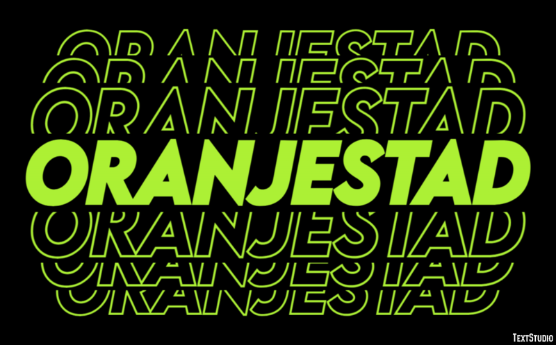 Oranjestad Efekt tekstowy