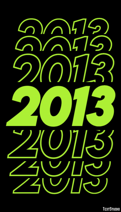 2013 Text Effect