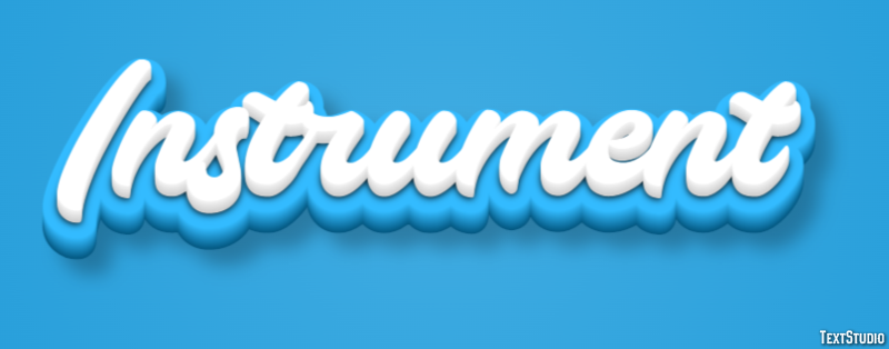 Instrument テキスト効果