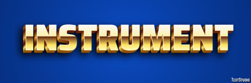Instrument Text effect