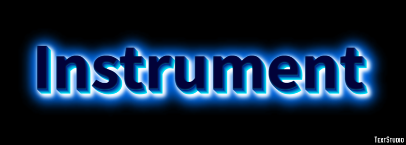 Instrument Эффект текста