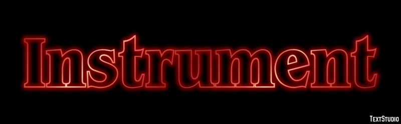 Instrument Text effect