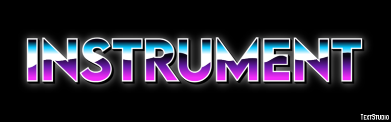 Instrument Text effect