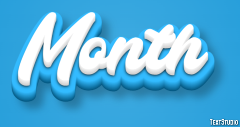 Month Effet de Texte