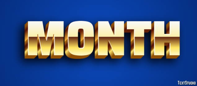Month Effet de Texte