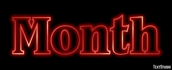 Month Effet de Texte