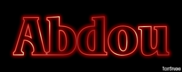 Abdou Текстовый эффект