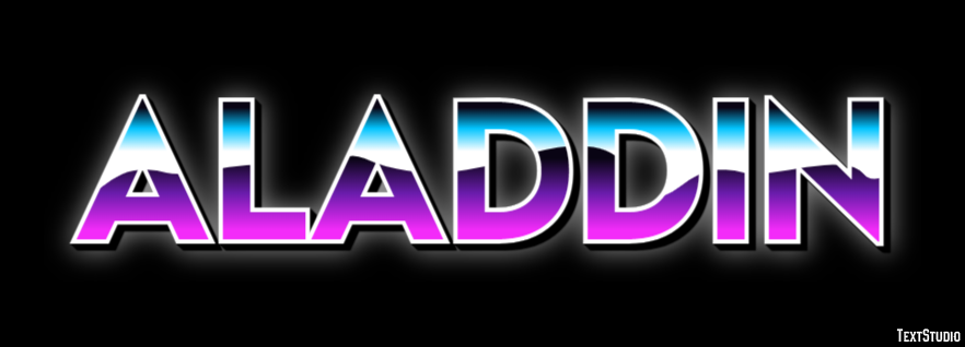 Aladdin Text Effect