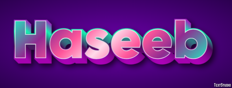 Haseeb Efecto de Texto
