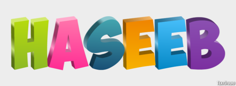 Haseeb Efecto de Texto