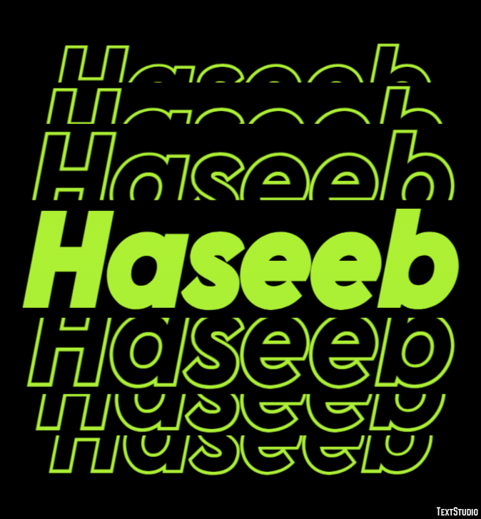 Haseeb Efecto de Texto