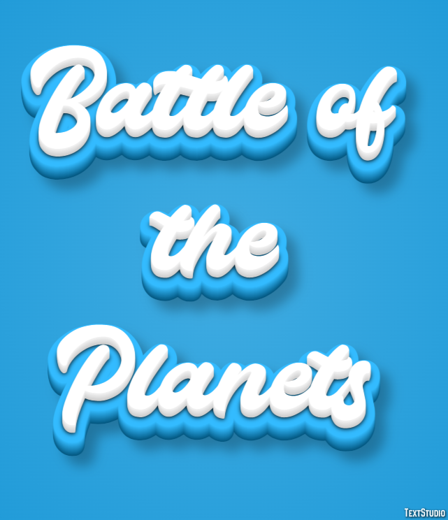 Battle of the Planets Text effect