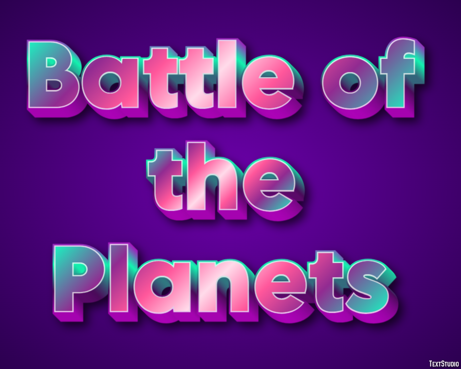 Battle of the Planets Text Effect