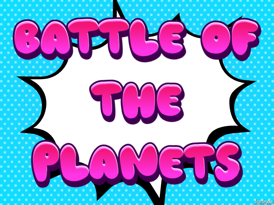 Battle of the Planets Text effect
