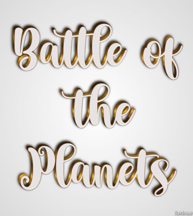 Battle of the Planets Text effect