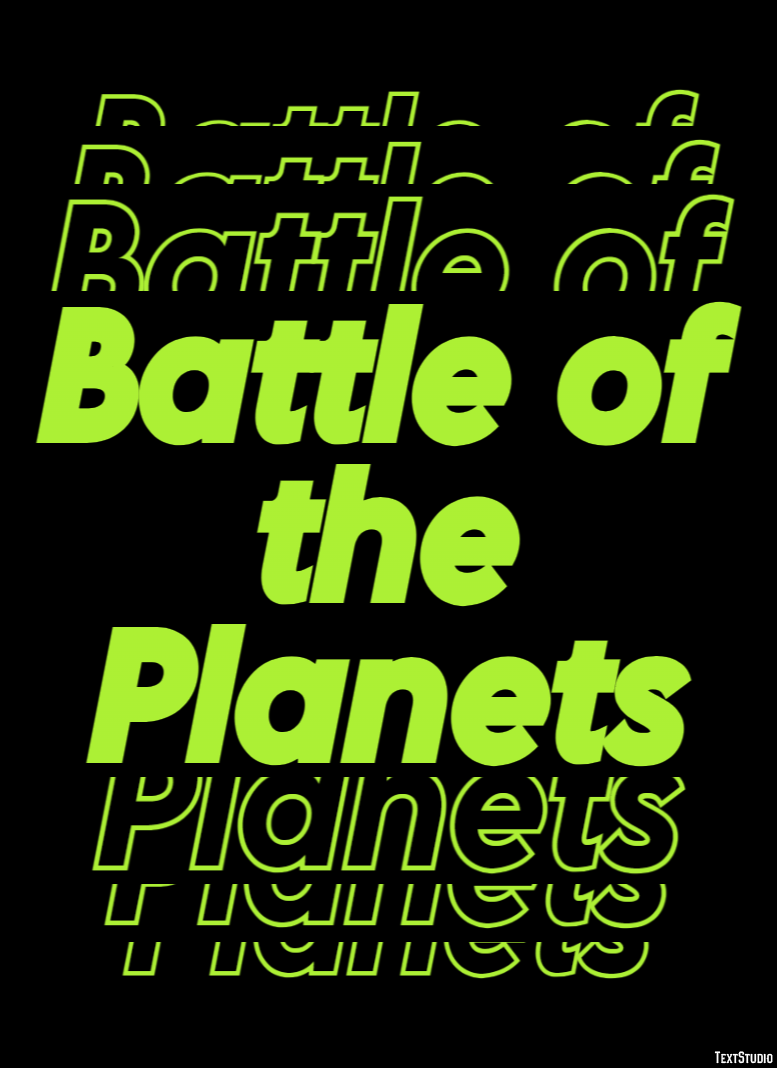 Battle of the Planets Text Effect