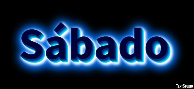 Sábado Text Effect
