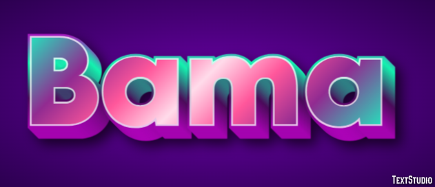 Bama Text Effect
